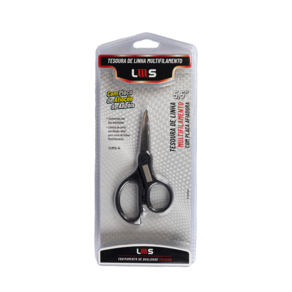 TESOURA MULTIFILAMENTO 5,5″ COM PLACA AFIADORA