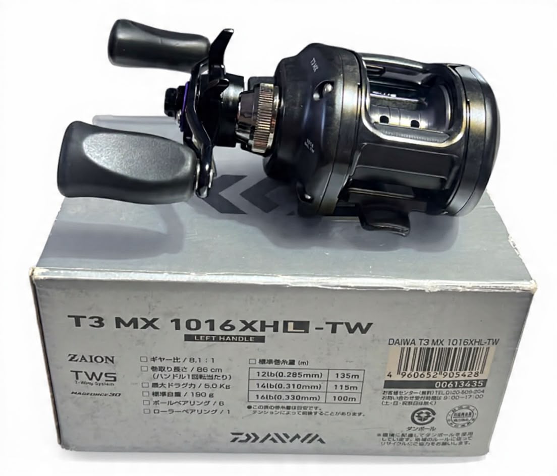 Carretilha Daiwa T3 MX 1016XHL - TW Esquerda
